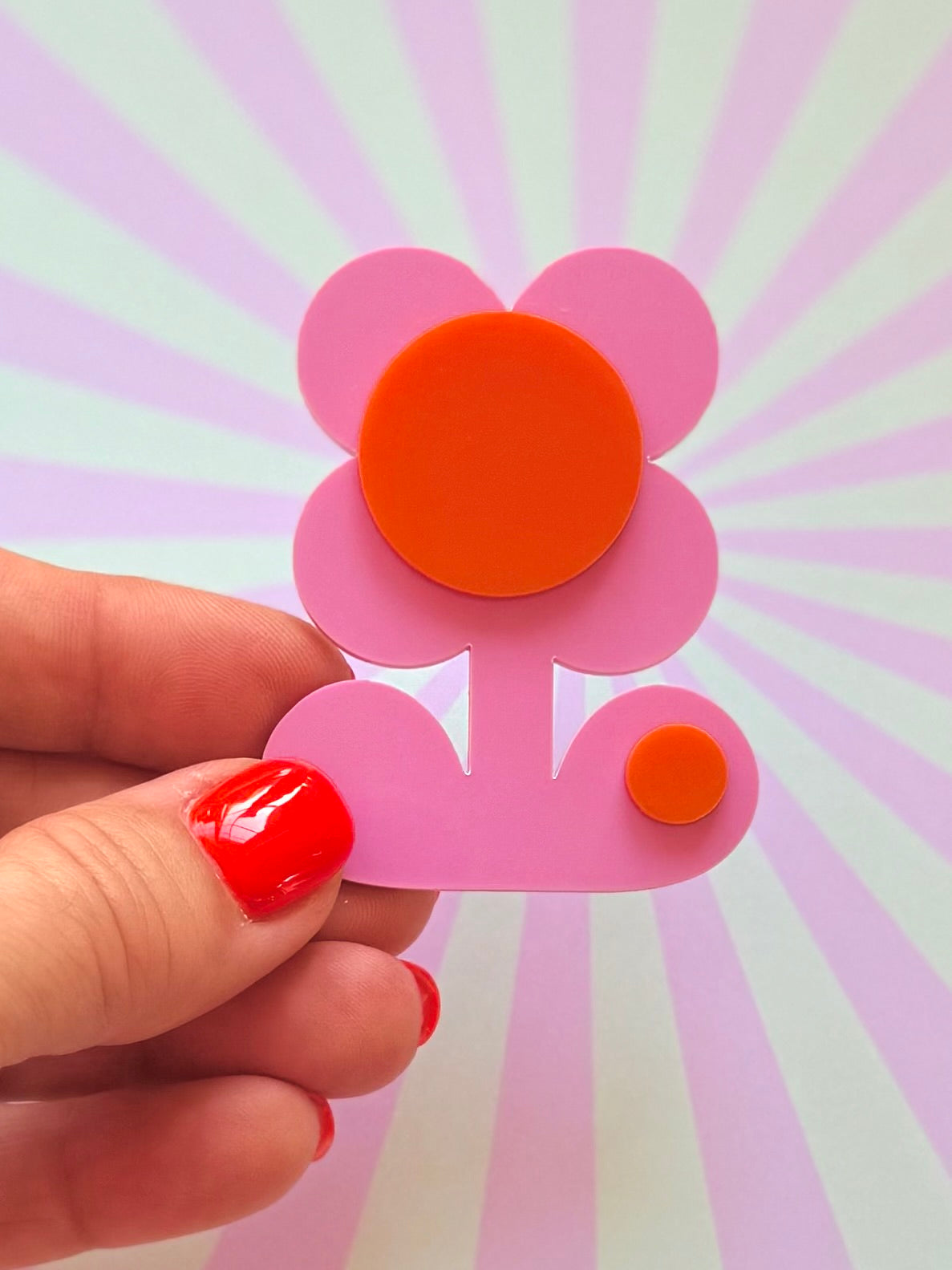 Retro Flower Statement Brooch, Mothers Day Gift