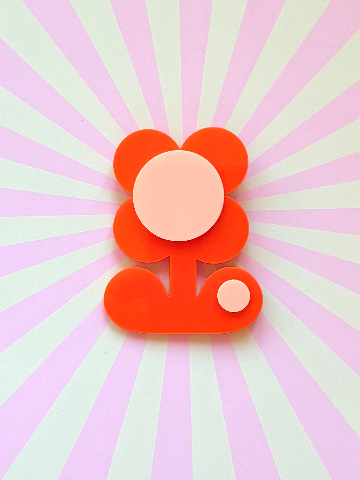 Retro Flower Statement Brooch, Mothers Day Gift