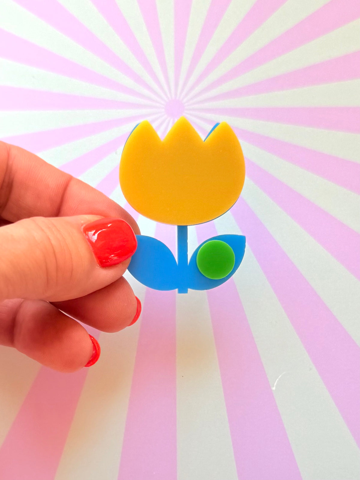 Fru Fru Tulip Flower Pin Brooch