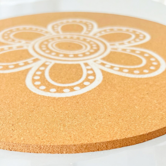 Large Screen Printed Cork Placemat