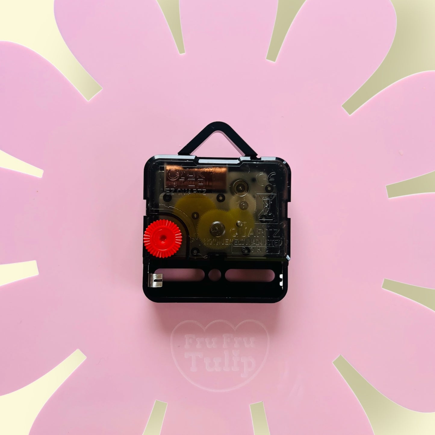 Retro Flower Wall Clock 25cm