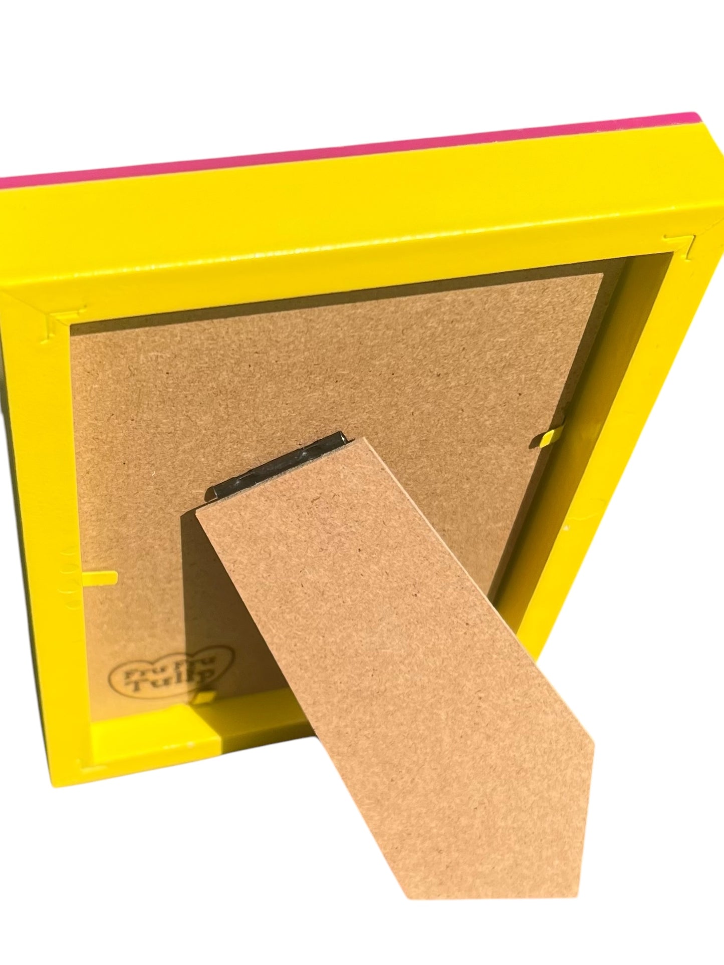 Photo Frame, 6x4 Pink & Yellow Retro Flower Photo Frame