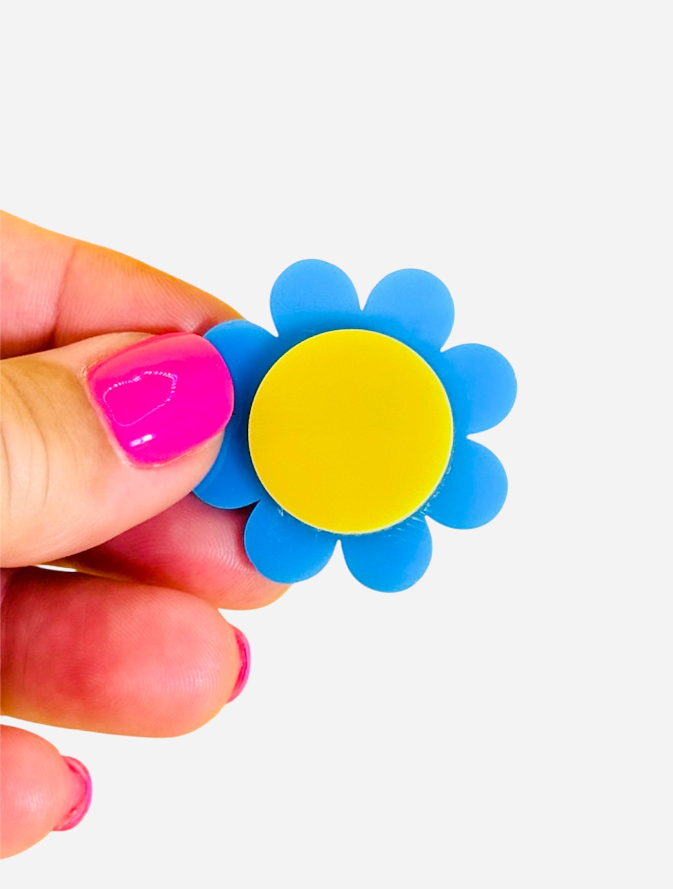 Statement Retro Flower, Adjustable, Silver Plated Ring