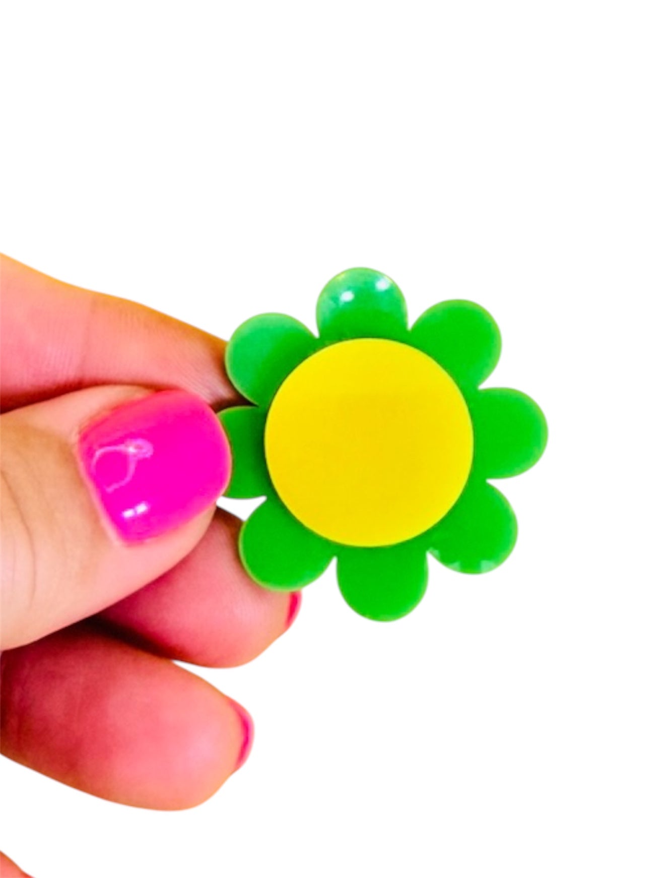 Statement Retro Flower, Adjustable, Silver Plated Ring