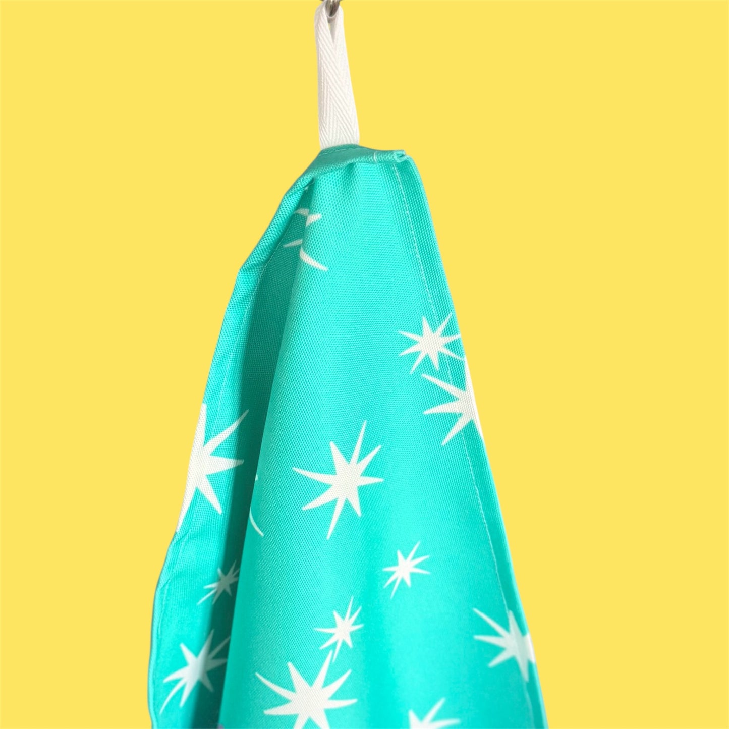 Kitsch Christmas Tea Towel, Pink Deer, Retro Kitchen Decor