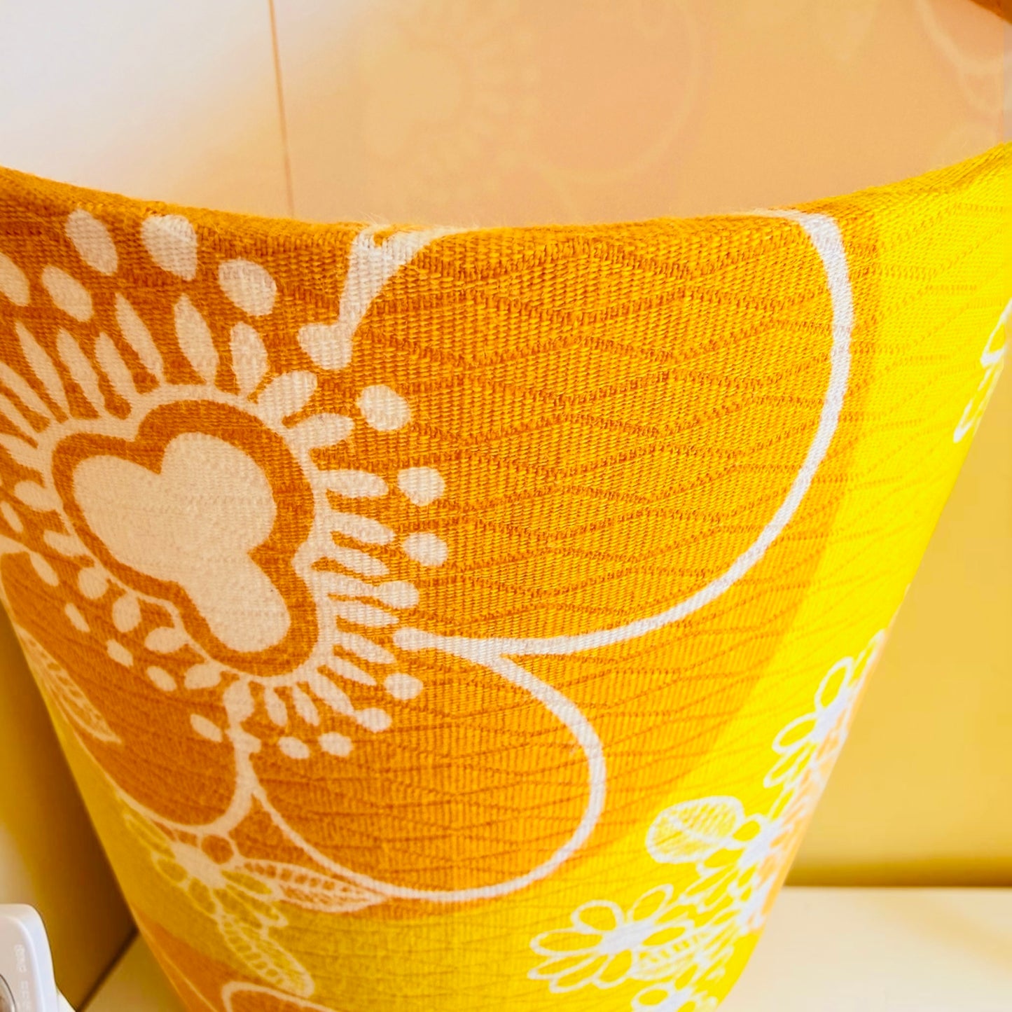 Small Handmade Orange Table Lamp