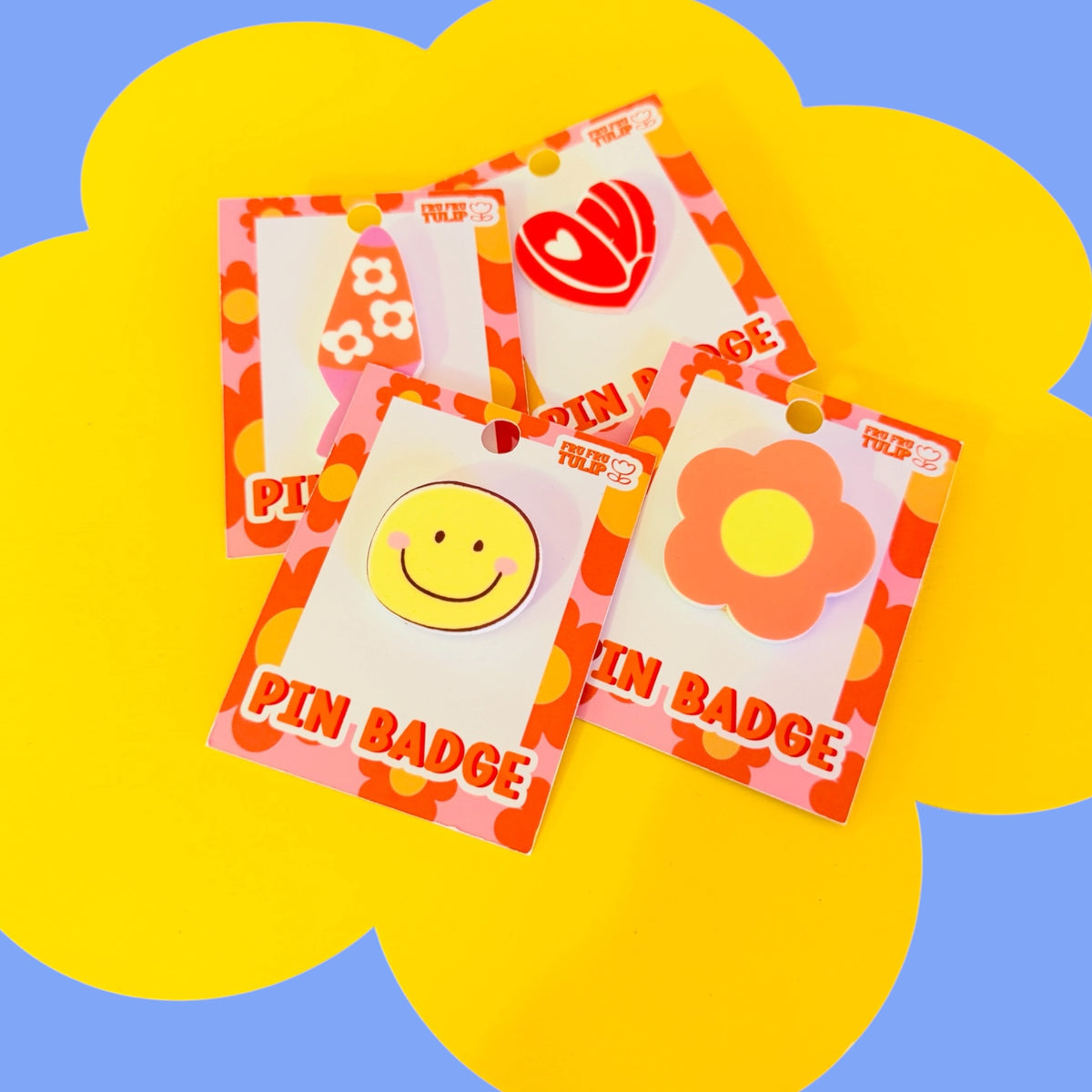 Pin Badge Accessory for Coats, Bags, Hats, Gift Labels