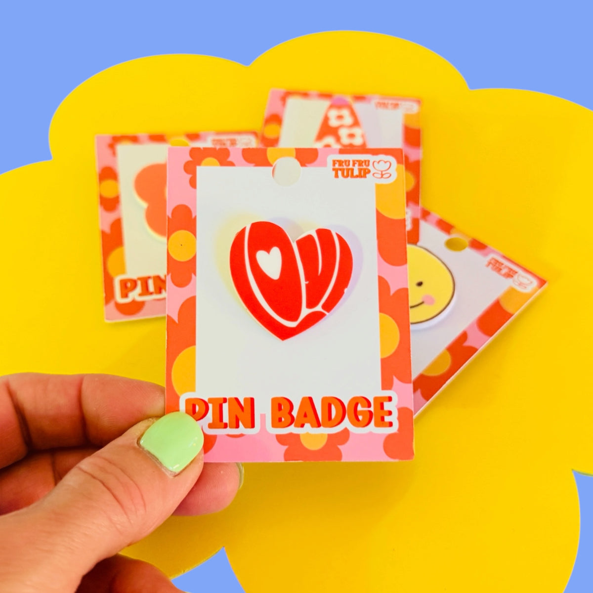 Pin Badge Accessory for Coats, Bags, Hats, Gift Labels