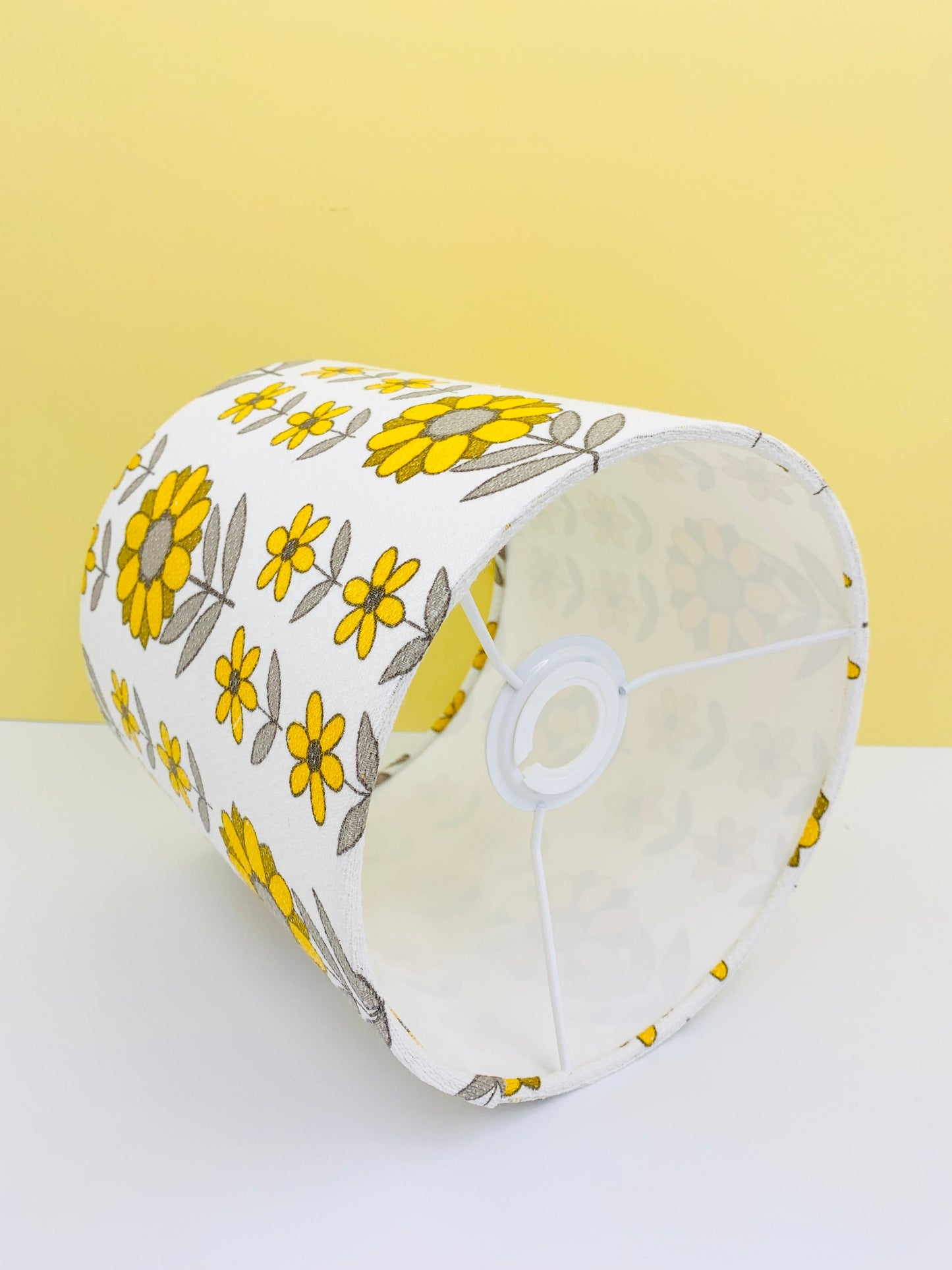 Vintage Barkcloth Lampshade 20cm