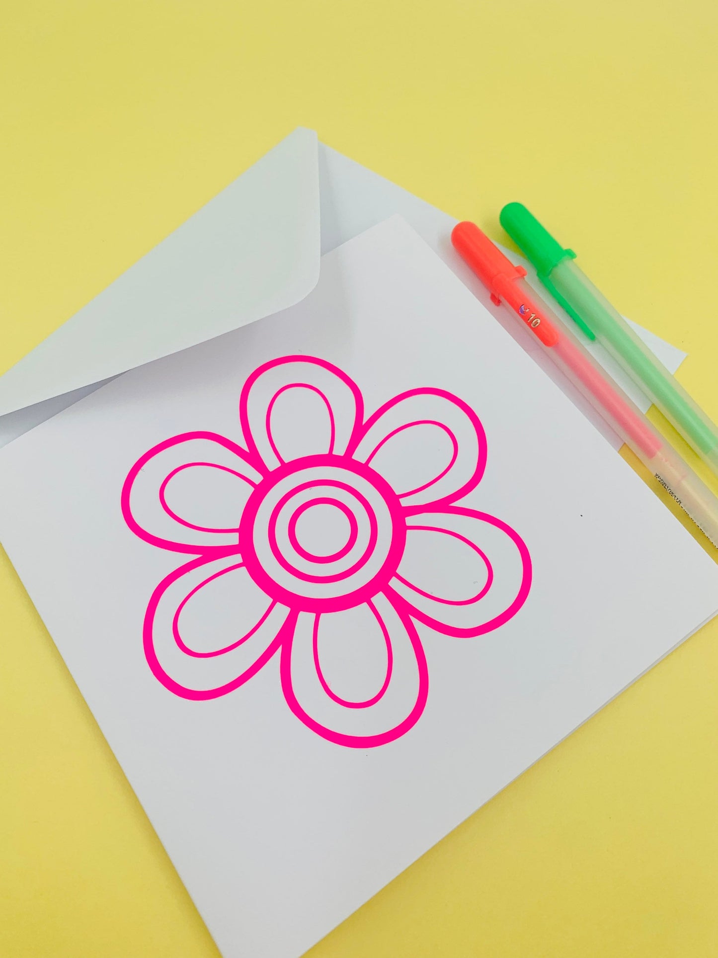 Neon Greeting Card Blank