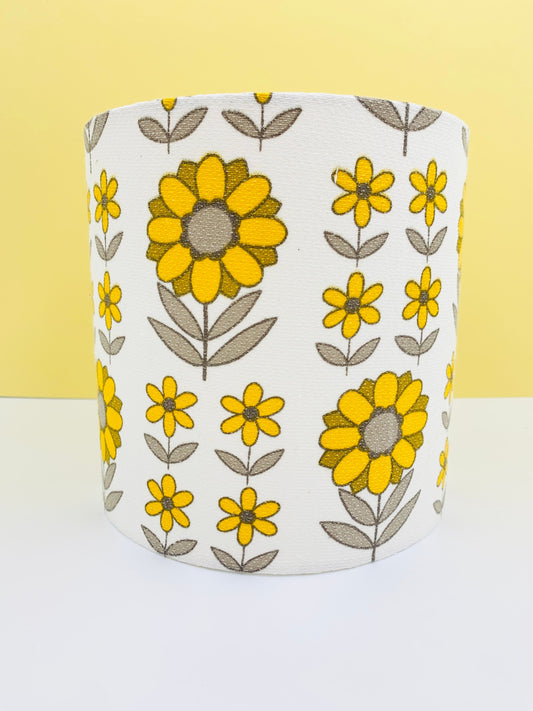 Vintage Barkcloth Lampshade 20cm