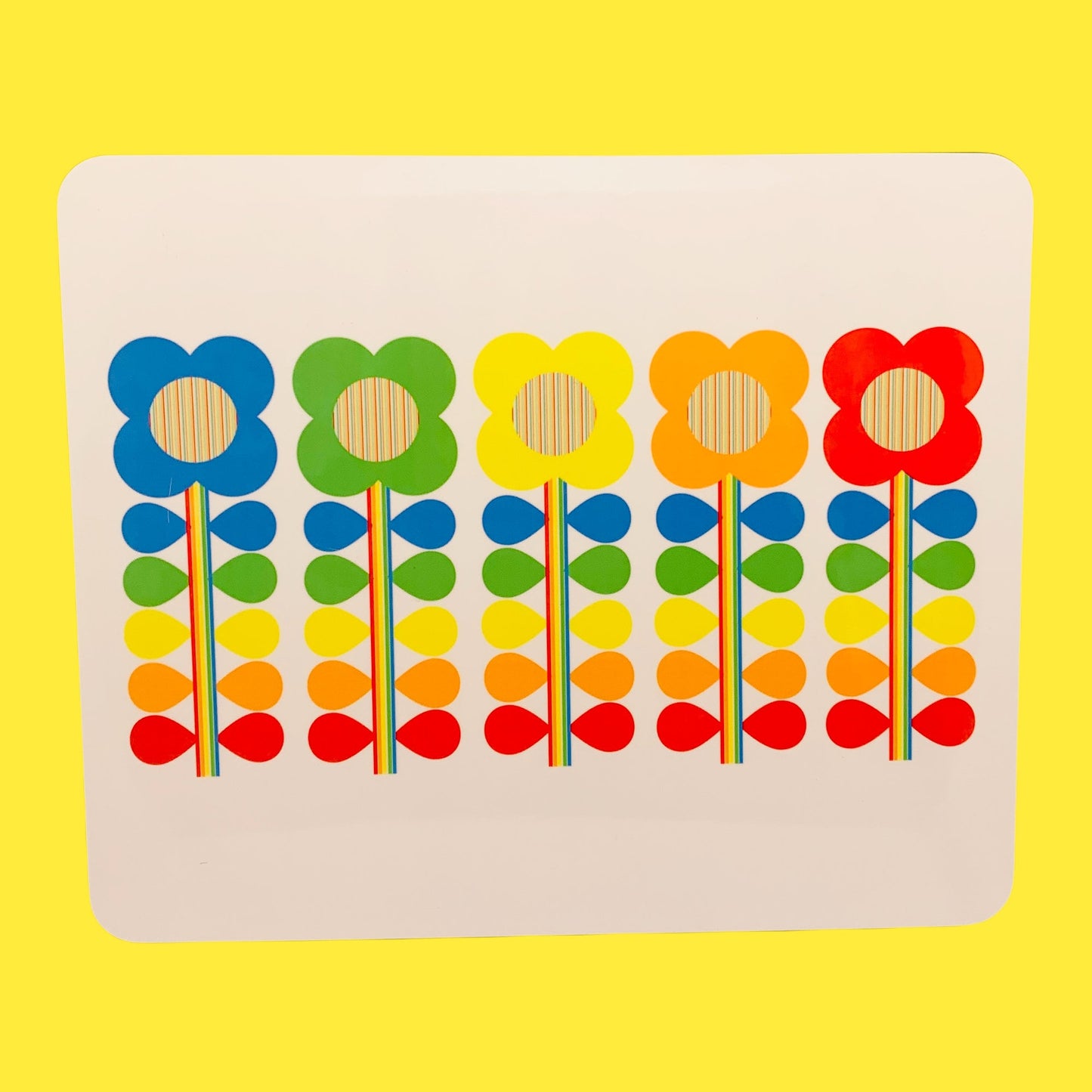 Rainbow Flower Placemat