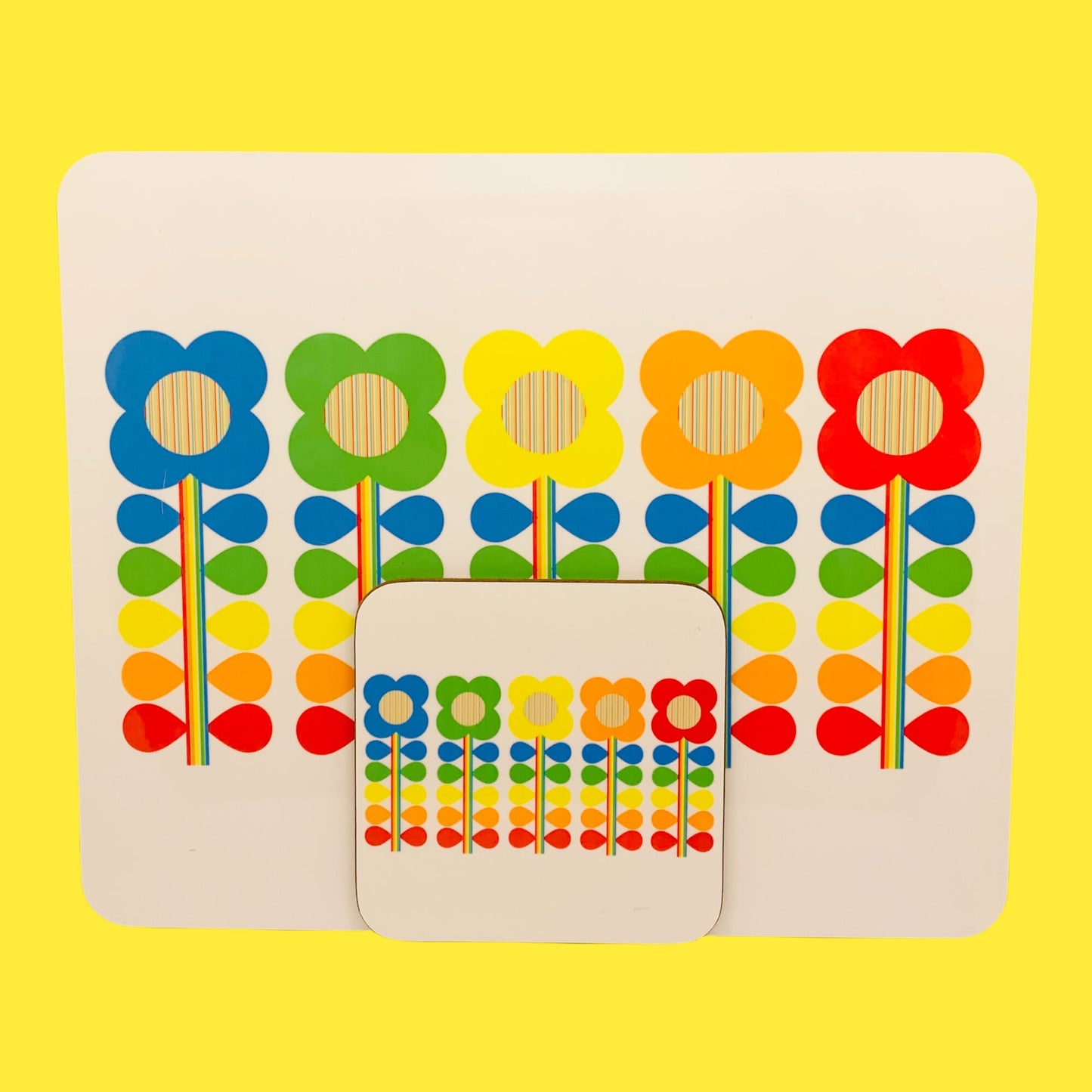 Rainbow Flower Placemat