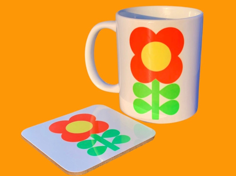 Retro Flower Mug