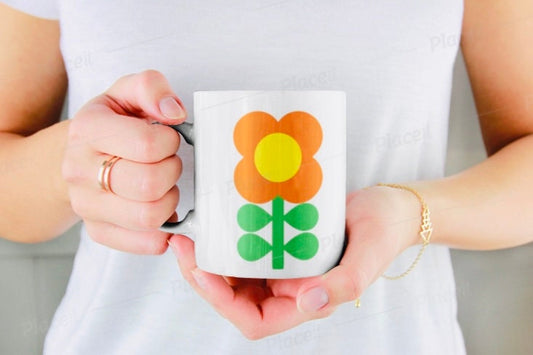 Retro Flower Mug