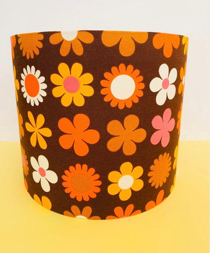 Retro Lampshade, Handmade from Vintage Genia Sapper Fabric
