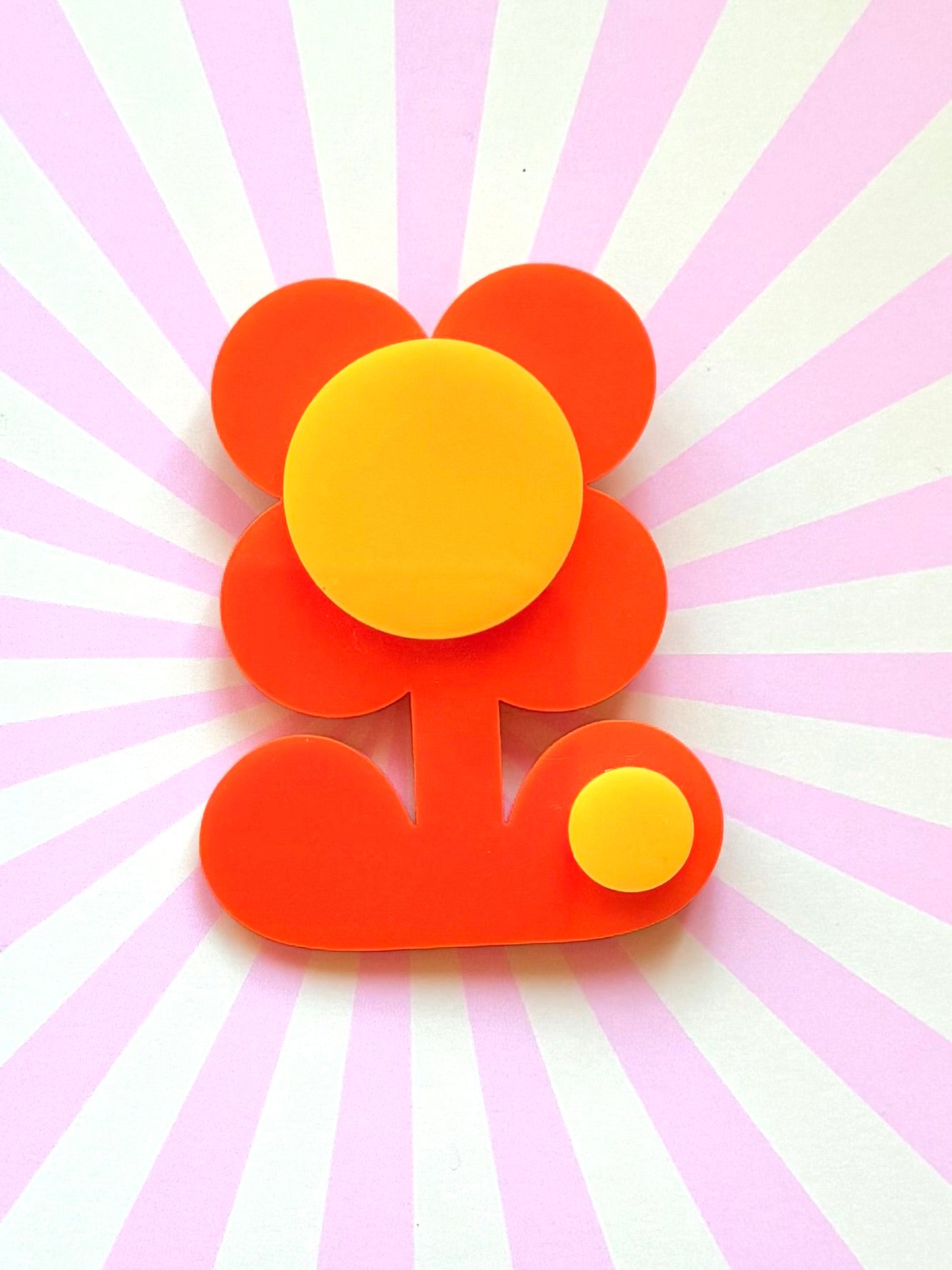 Retro Flower Statement Brooch, Mothers Day Gift