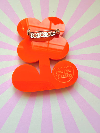 Retro Flower Statement Brooch, Mothers Day Gift