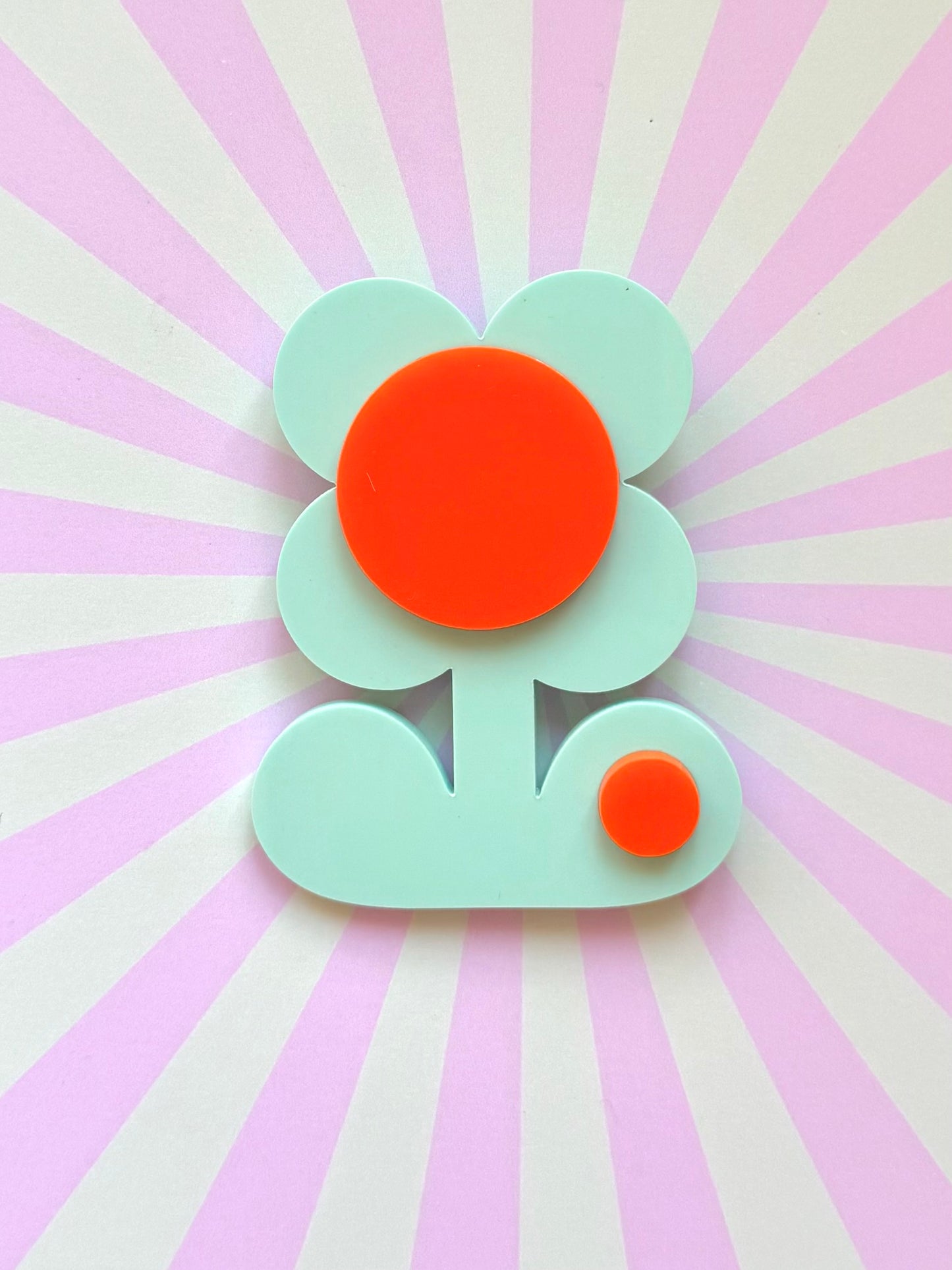 Retro Flower Statement Brooch, Mothers Day Gift