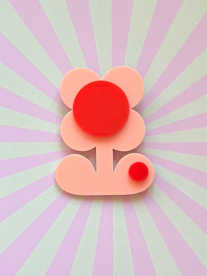 Retro Flower Statement Brooch, Mothers Day Gift