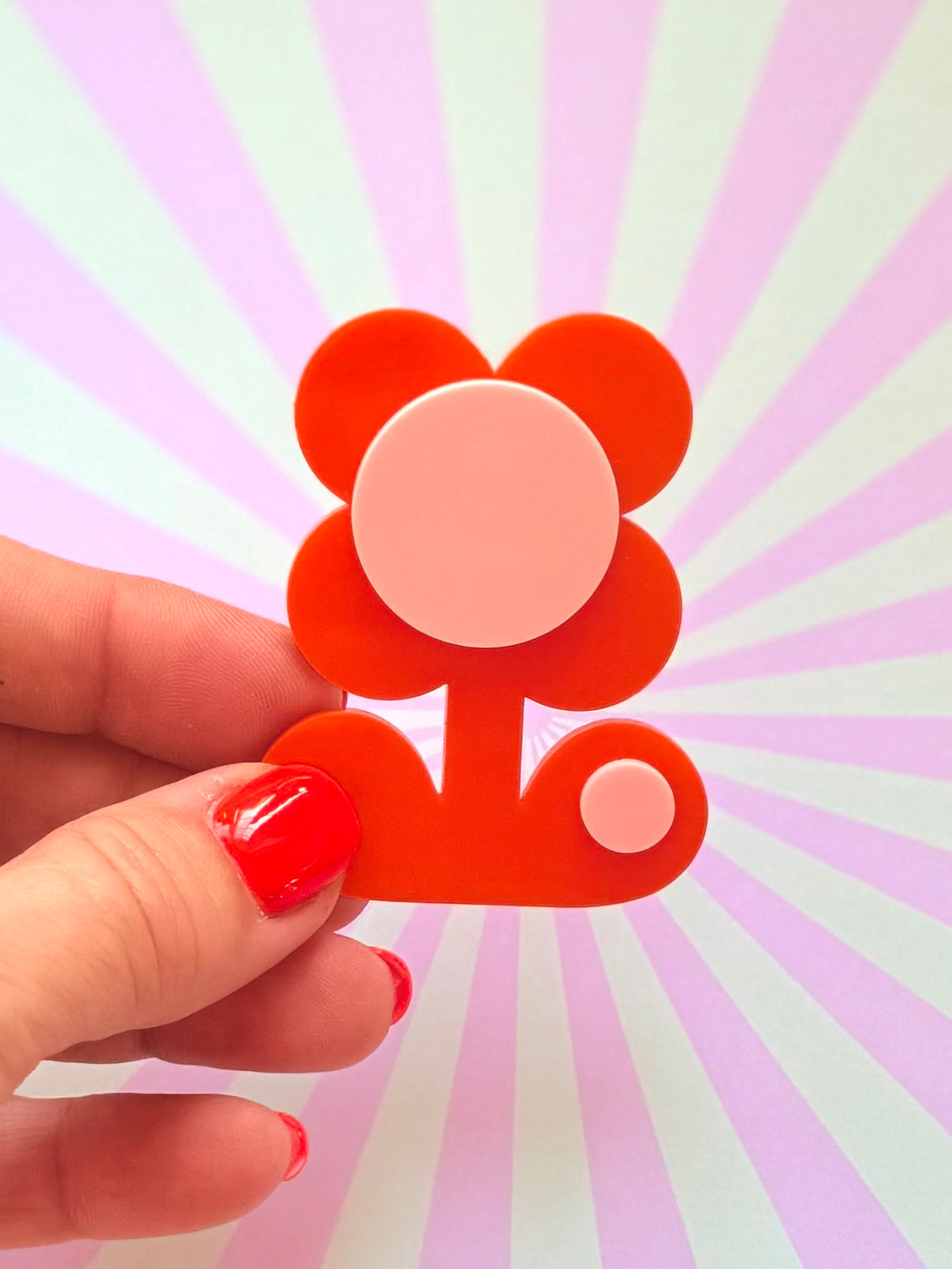 Retro Flower Statement Brooch, Mothers Day Gift