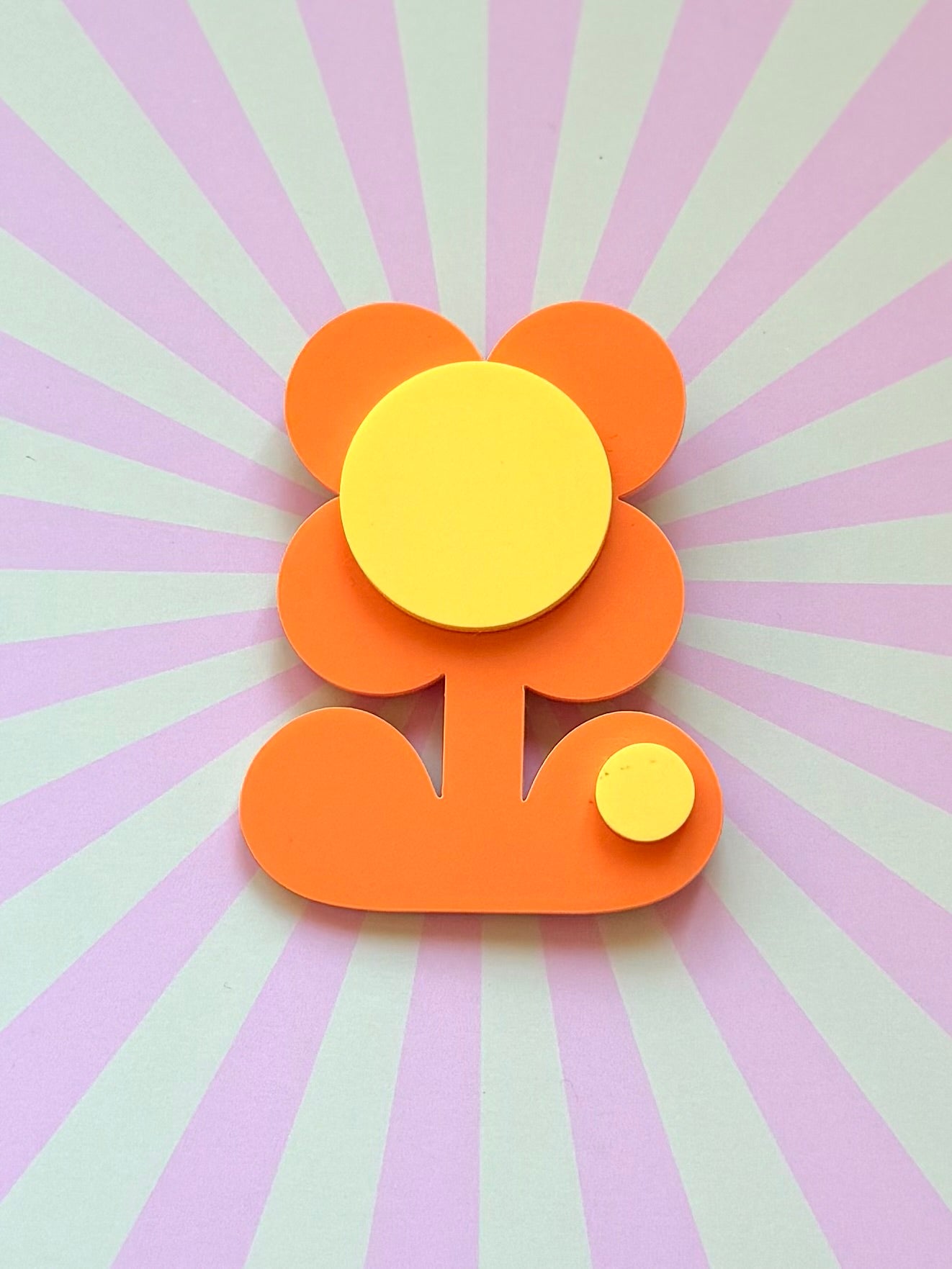 Retro Flower Statement Brooch, Mothers Day Gift