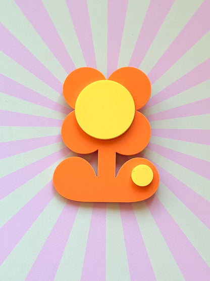 Retro Flower Statement Brooch, Mothers Day Gift