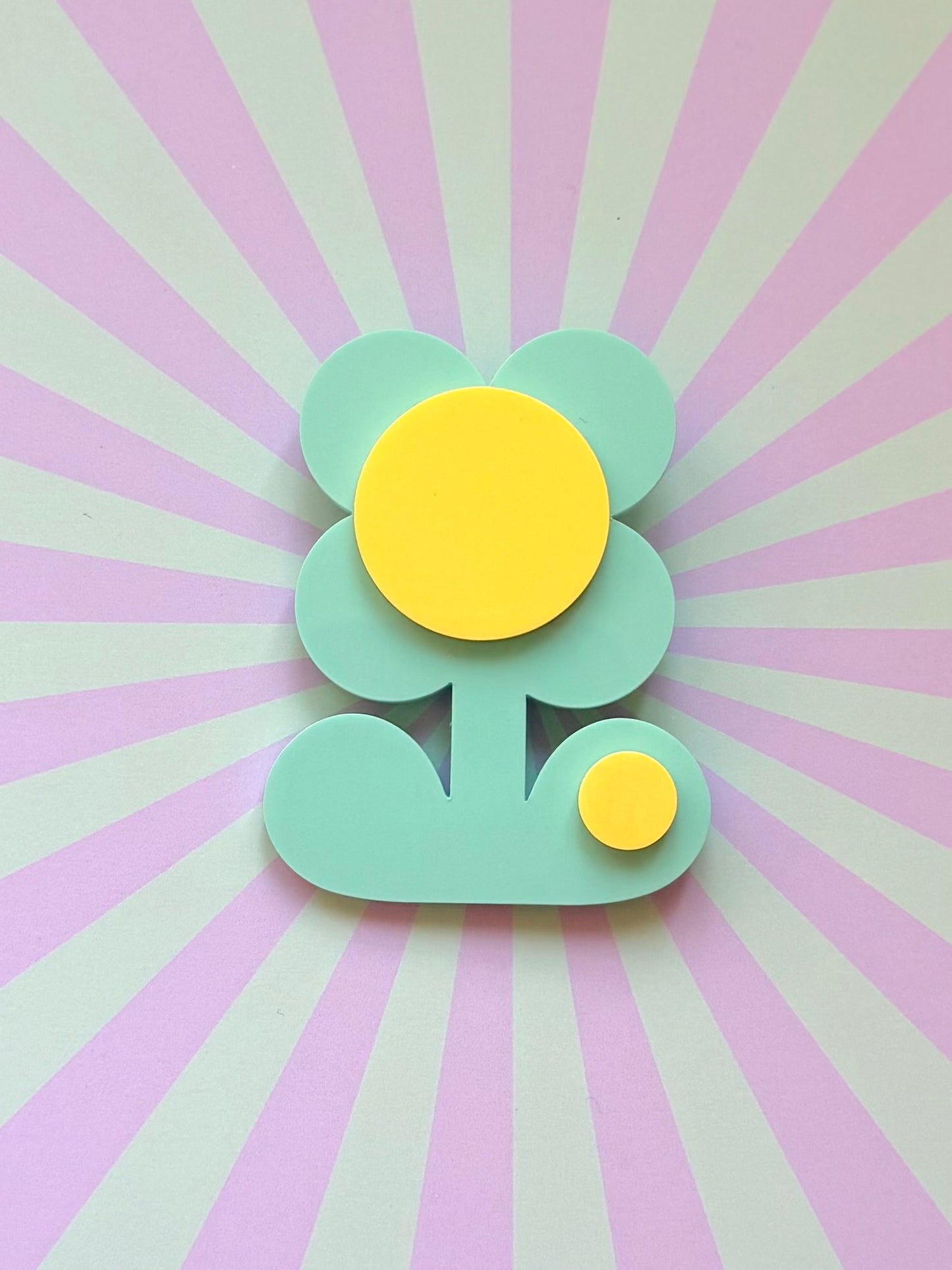 Retro Flower Statement Brooch, Mothers Day Gift