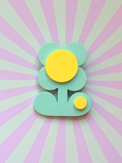 Retro Flower Statement Brooch, Mothers Day Gift