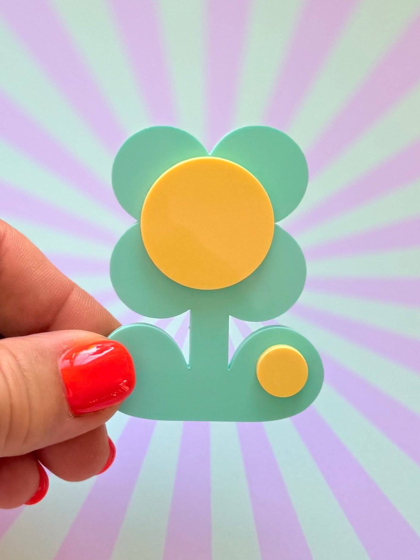 Retro Flower Statement Brooch, Mothers Day Gift