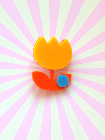 Fru Fru Tulip Flower Pin Brooch