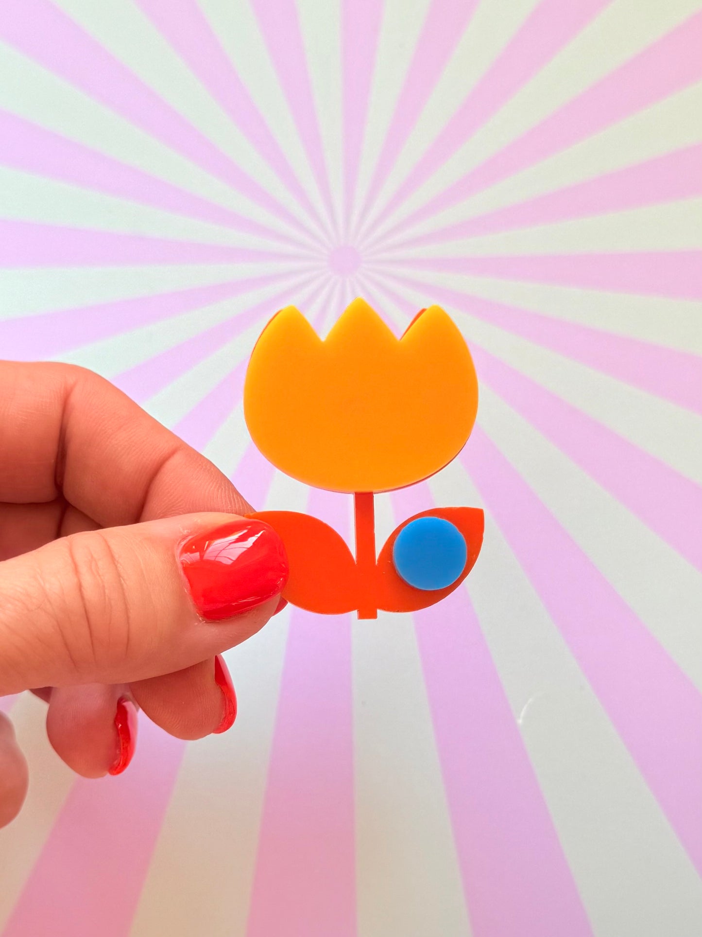 Fru Fru Tulip Flower Pin Brooch