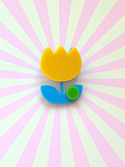 Fru Fru Tulip Flower Pin Brooch
