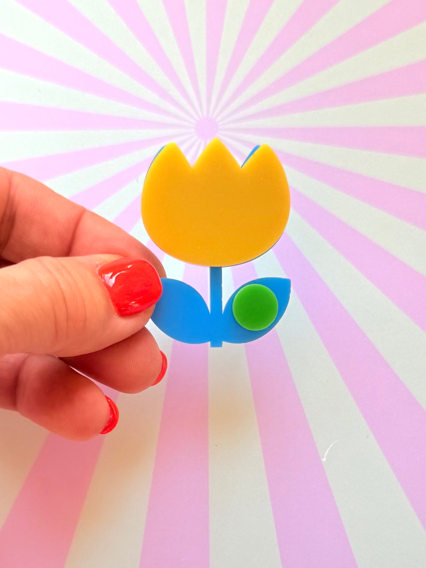 Fru Fru Tulip Flower Pin Brooch