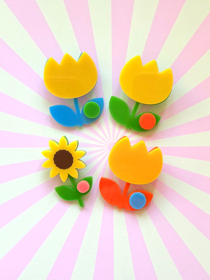 Fru Fru Tulip Flower Pin Brooch