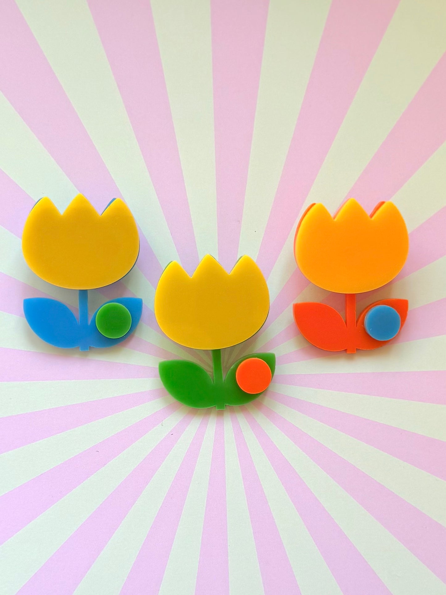 Fru Fru Tulip Flower Pin Brooch