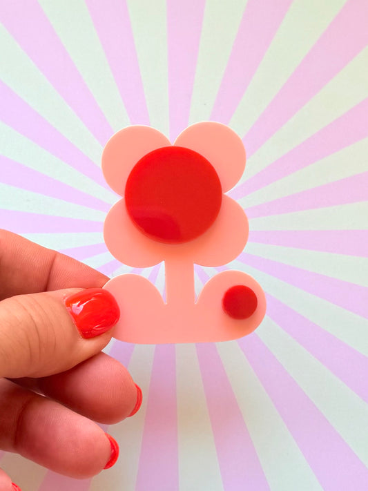 Retro Flower Statement Brooch, Mothers Day Gift