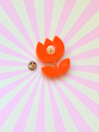 Fru Fru Tulip Flower Pin Brooch