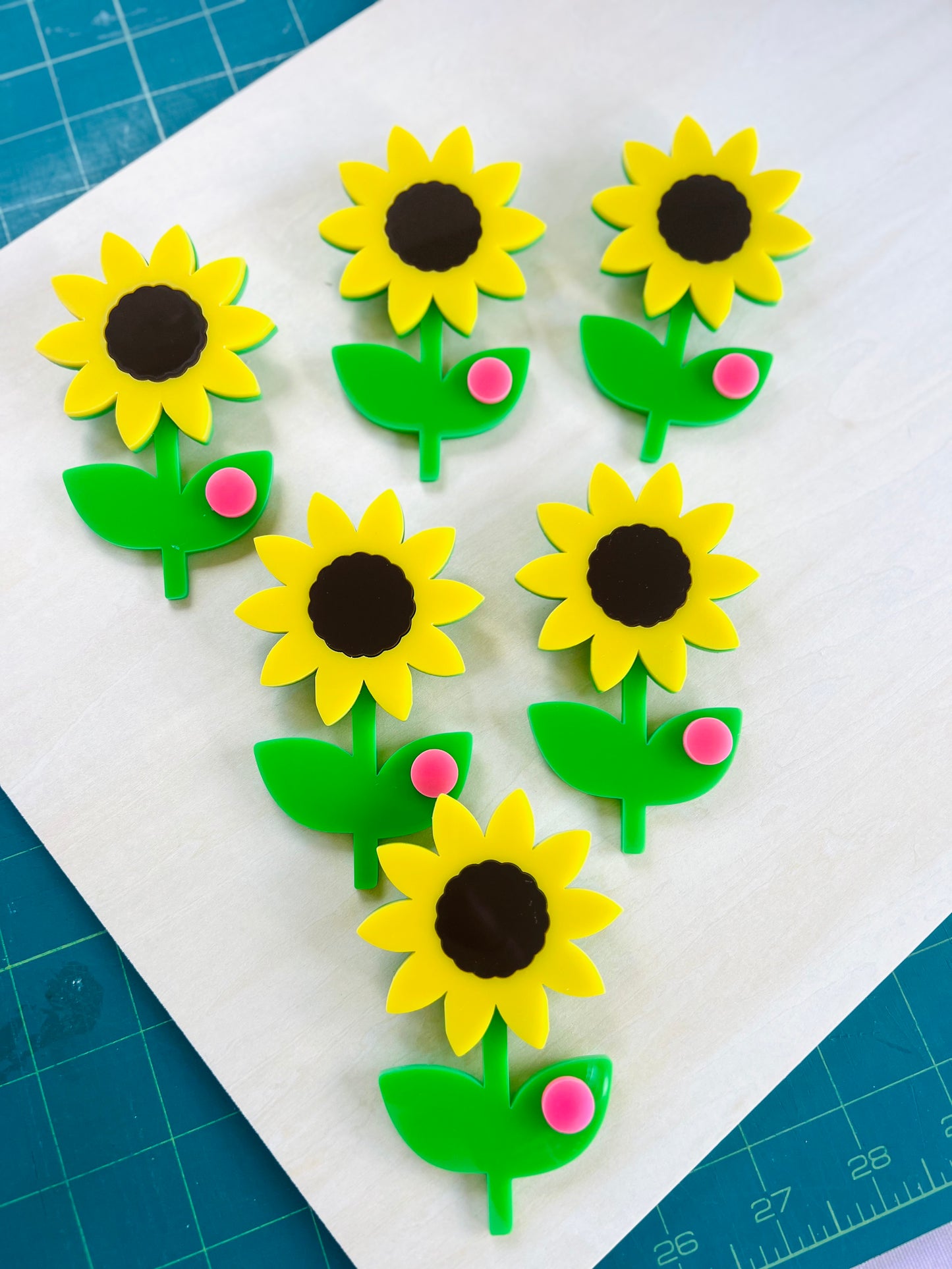 Large Sunflower Brooch
