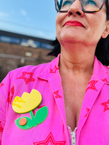 Large Tulip Brooch