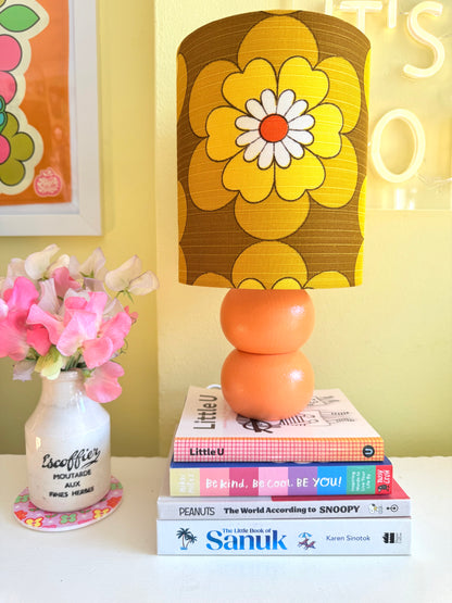 Small Handmade Orange Table Lamp