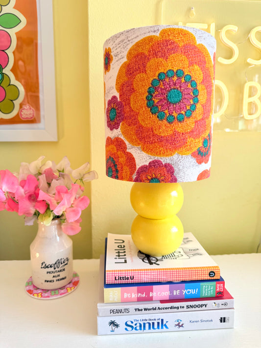 Small Handmade Yellow Table Lamp