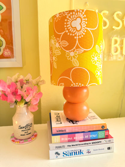 Small Handmade Orange Table Lamp