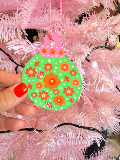 Wooden Hanging Christmas Tree Set of Three