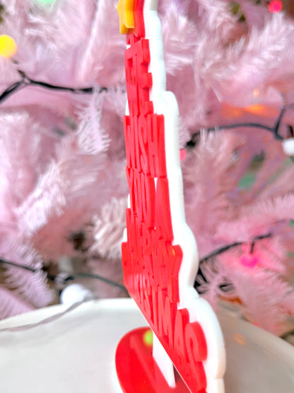 Free Standing, vibrant, Christmas Decoration