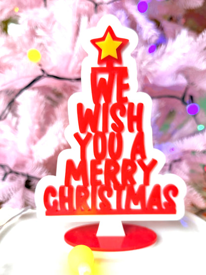 Free Standing, vibrant, Christmas Decoration