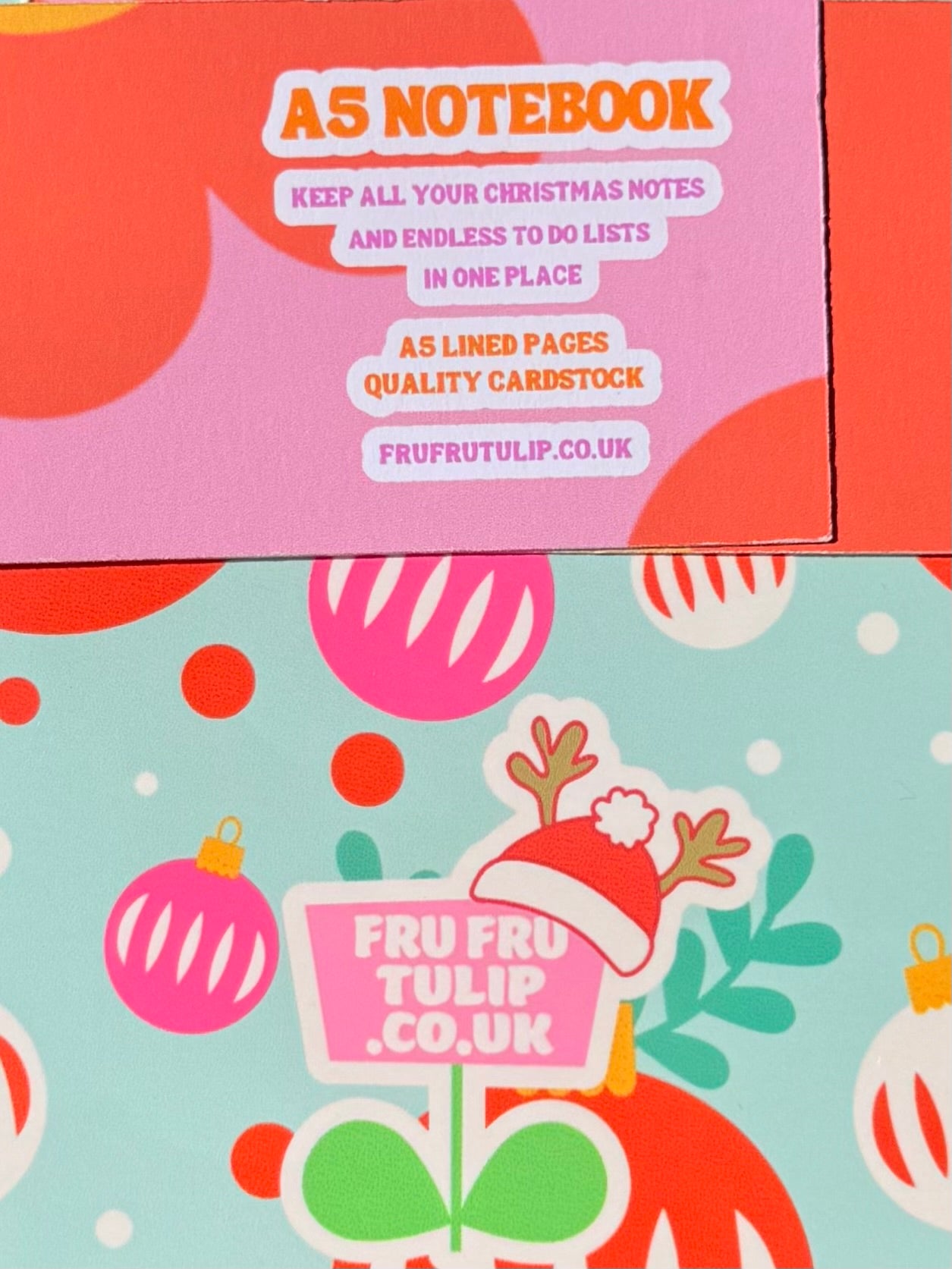 Christmas Themed Notebook