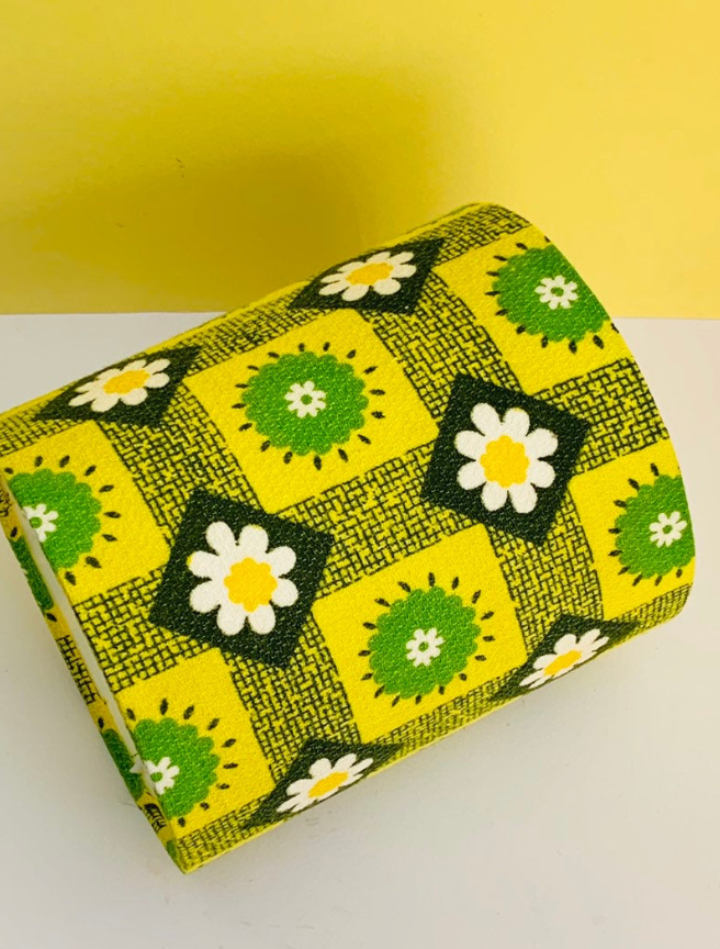 Vintage Barkcloth Lampshade 30cm