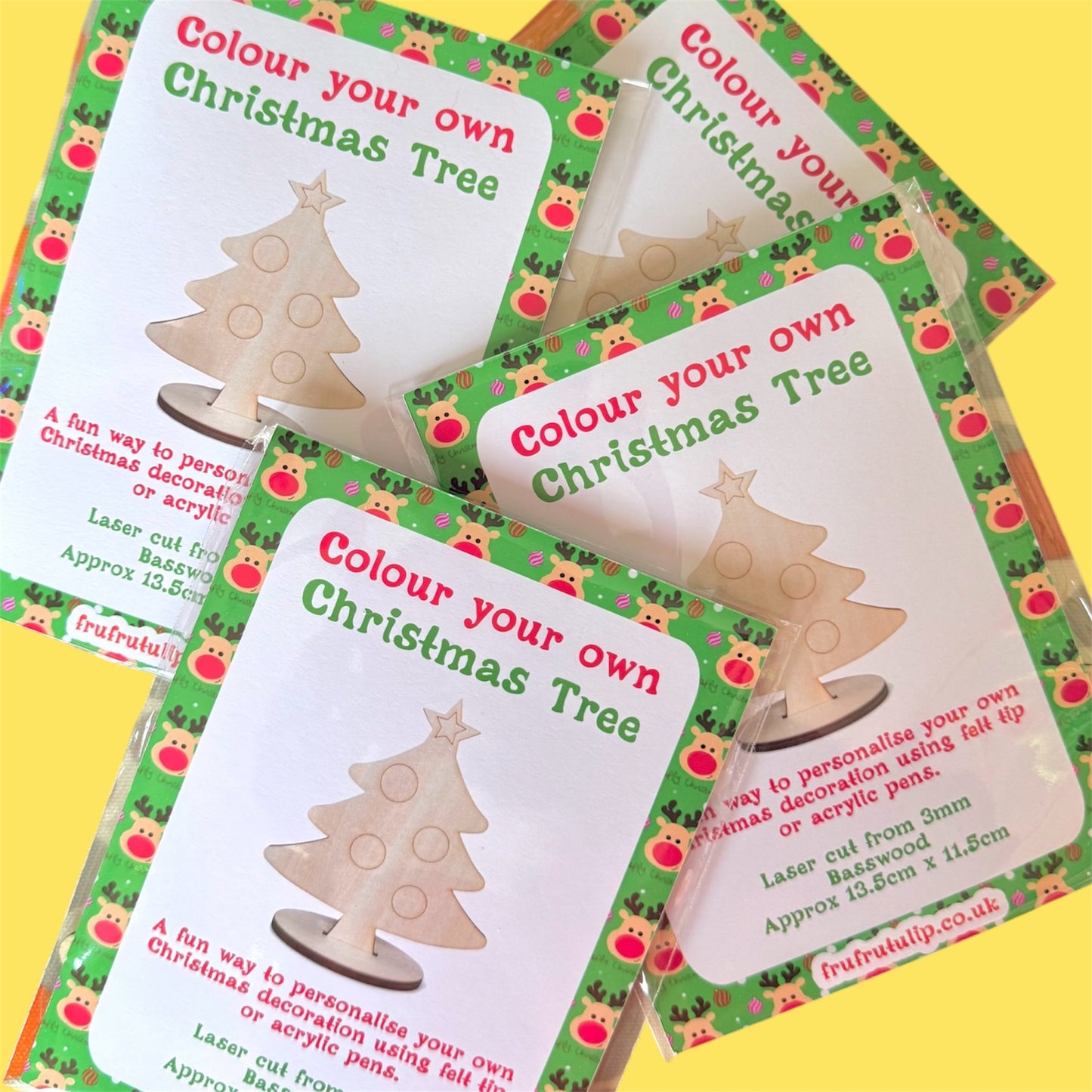 Colour your own Christmas Tree, Stocking Filler for Children