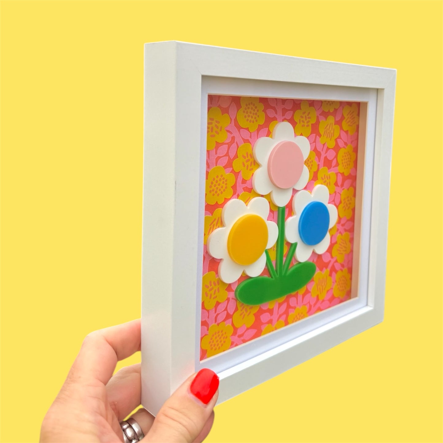 3d Flower Acrylic Picture, New Home Gift, Flower Wall Art